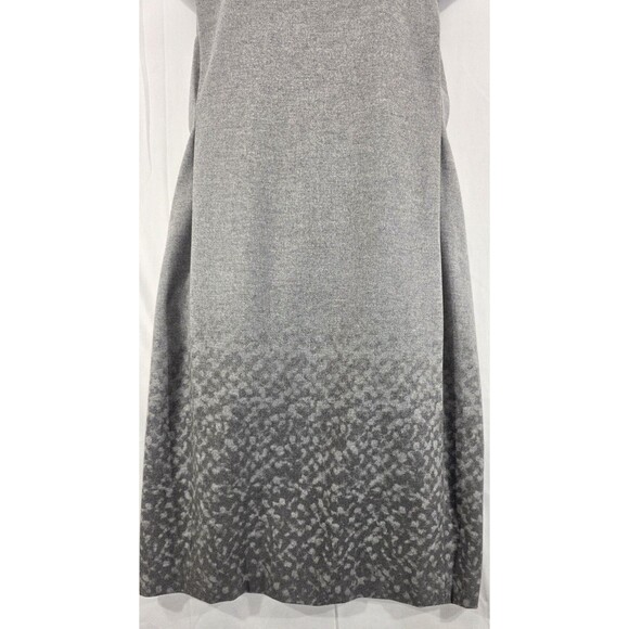 EMPORIO ARMANI Womens Virgin Wool Sheath Dress Minimalist Pockets Gray Italy 38 - Picture 11 of 16
